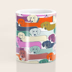 colored doggie pattern Coffee Mug Gallery Image 4