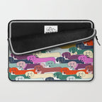 colored doggie pattern Laptop Sleeve Gallery Image 2