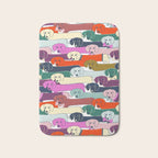 colored doggie pattern Bath Mat Gallery Image 1