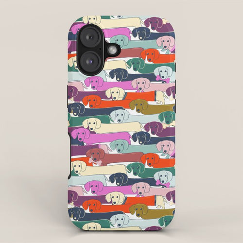 Colored Doggie Pattern Iphone Case Gallery Image 1