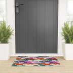 colored doggie pattern Welcome Mat Gallery Image 3