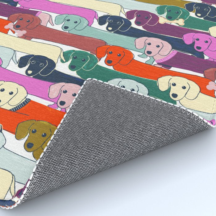 colored doggie pattern Rug Gallery Image 4