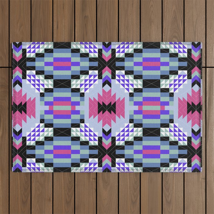 MP Tribal geometric A Outdoor Rug Gallery Image 1