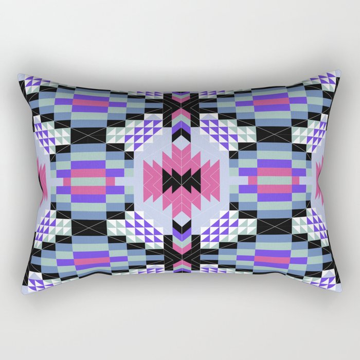 MP Tribal geometric A Rectangular Pillow Gallery Image 1