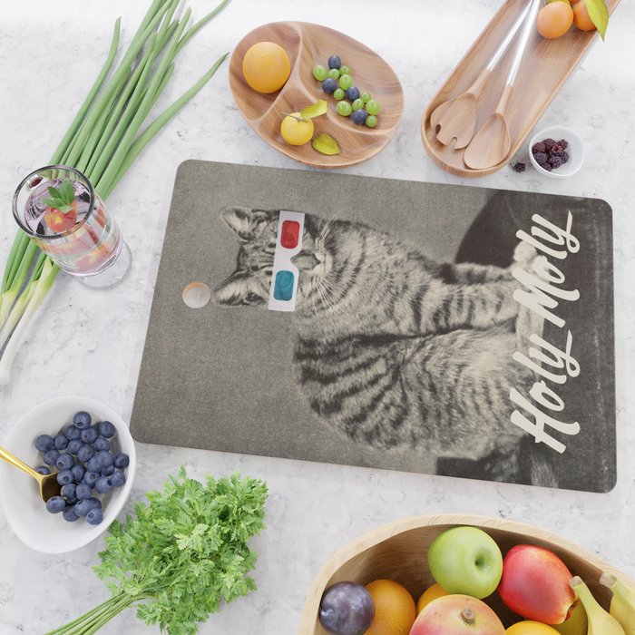 Holy Moly cat Cutting Board Gallery Image 2