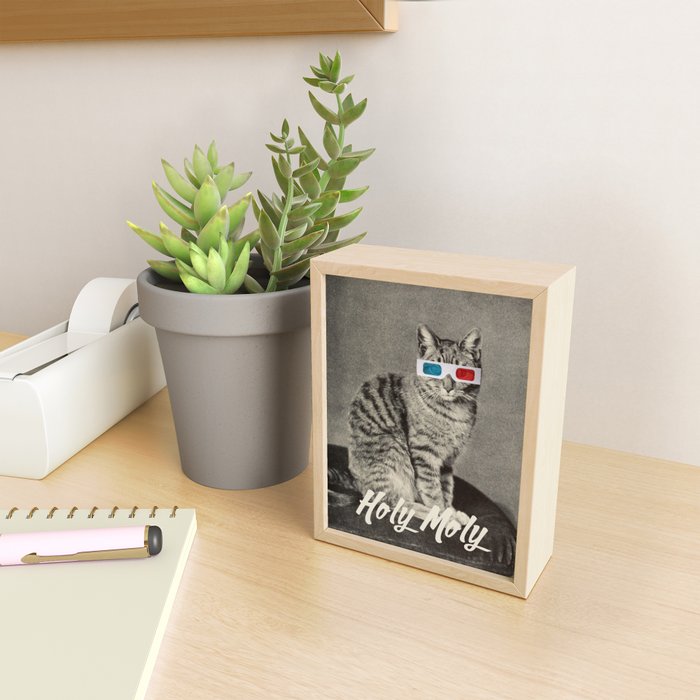 Holy Moly cat Mini Art Print Gallery Image 2