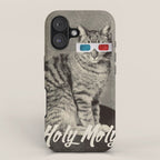 Holy Moly cat iPhone Case Gallery Image 1
