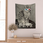 Holy Moly cat Wall Tapestry Gallery Image 2