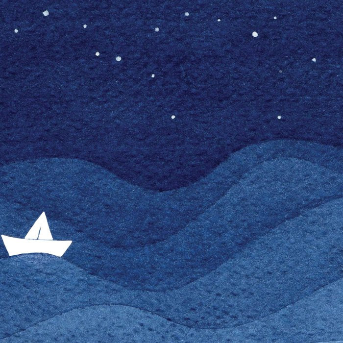 blue ocean waves, sailboat ocean stars Coffee Mug Gallery Image 2