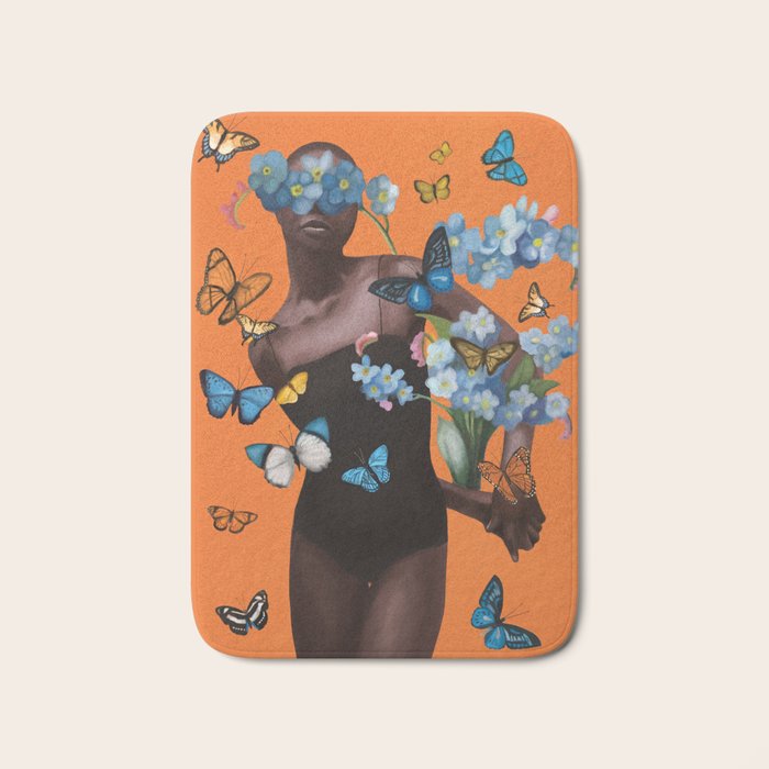Blooming in Flight 2 Bath Mat Gallery Image 1