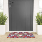 William Morris Strawberry Thief Detail Burgundy Red Welcome Mat Gallery Image 3