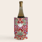 William Morris Strawberry Thief Detail Burgundy Red Wine Chiller Gallery Image 1