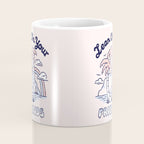 LEAN ON YOUR FRIENDS (BLUE/PINK) Coffee Mug Gallery Image 4