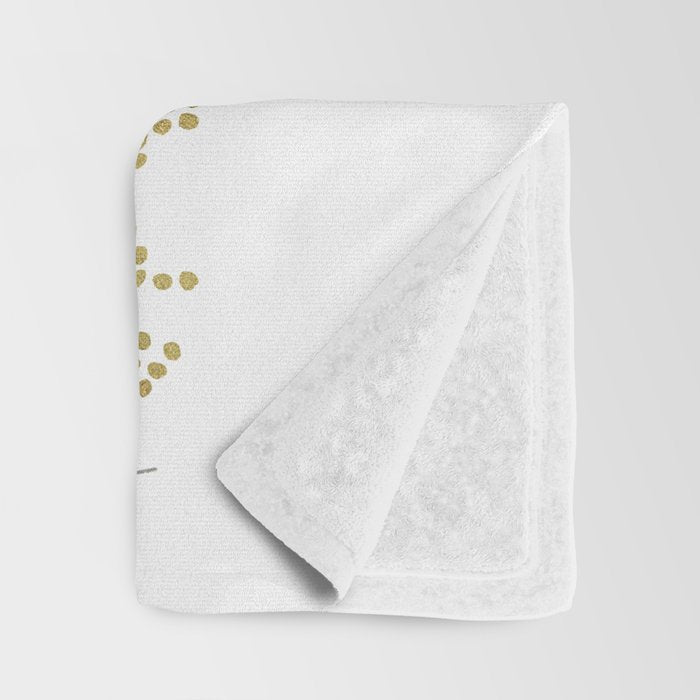 Gold Branches Throw Blanket Gallery Image 3