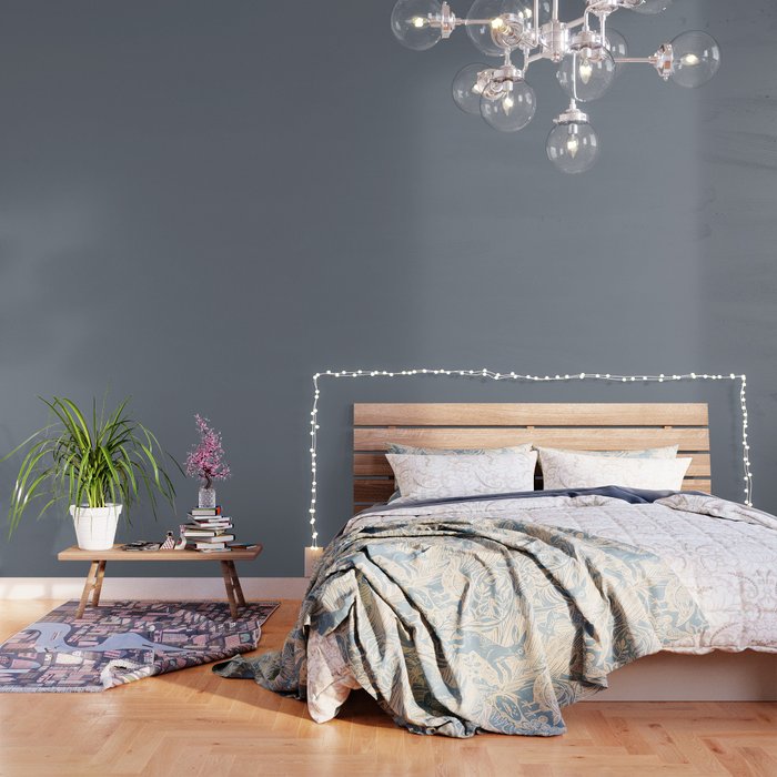 Cool Tone Grey II Solid Color Wallpaper Gallery Image 1