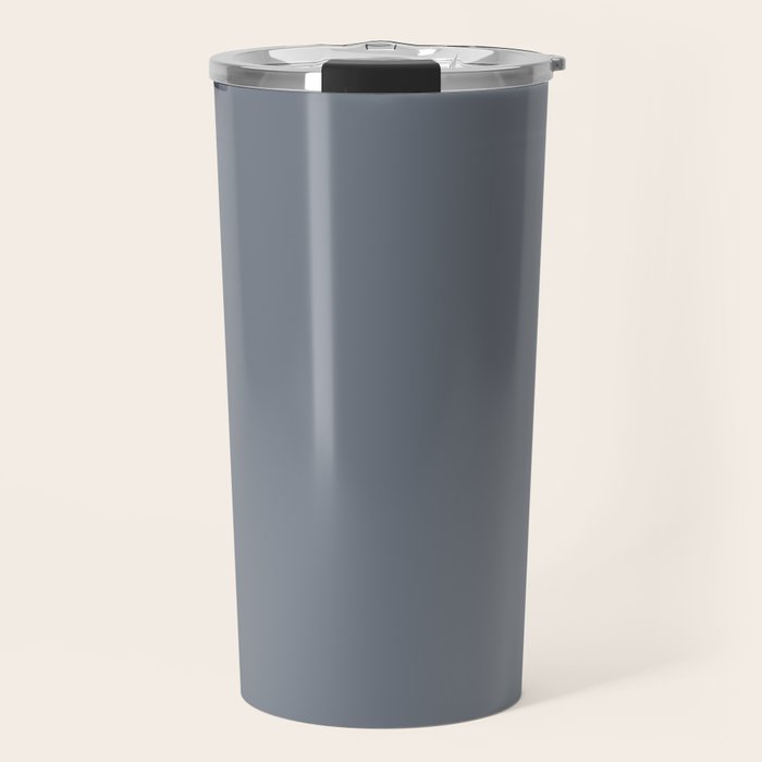 Cool Tone Grey II Solid Color Travel Mug Gallery Image 1