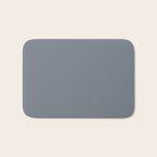 Cool Tone Grey II Solid Color Bath Mat Gallery Image 1