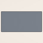 Cool Tone Grey II Solid Color Desk Mat Gallery Image 3
