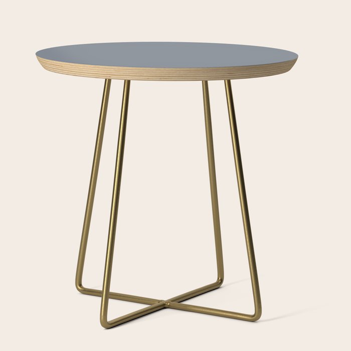 Cool Tone Grey II Solid Color Side Table Gallery Image 1