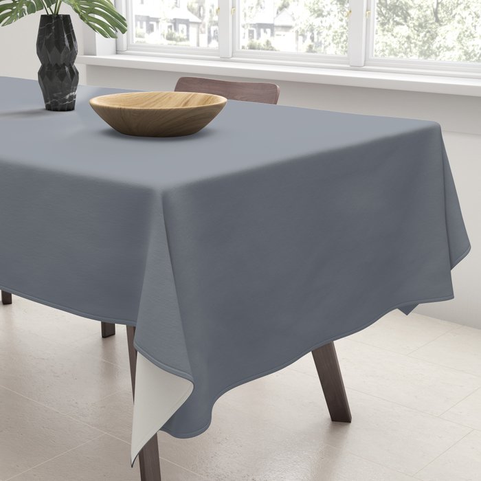 Cool Tone Grey II Solid Color Tablecloth Gallery Image 3