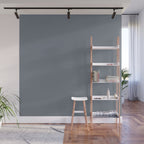 Cool Tone Grey II Solid Color Wall Mural Gallery Image 1