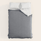 Cool Tone Grey II Solid Color Comforter Gallery Image 6