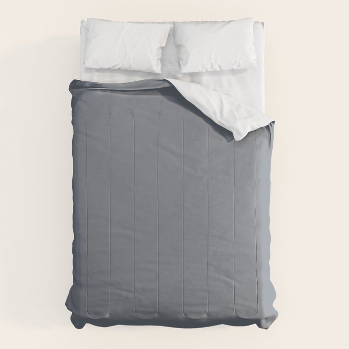 Cool Tone Grey II Solid Color Comforter Gallery Image 6
