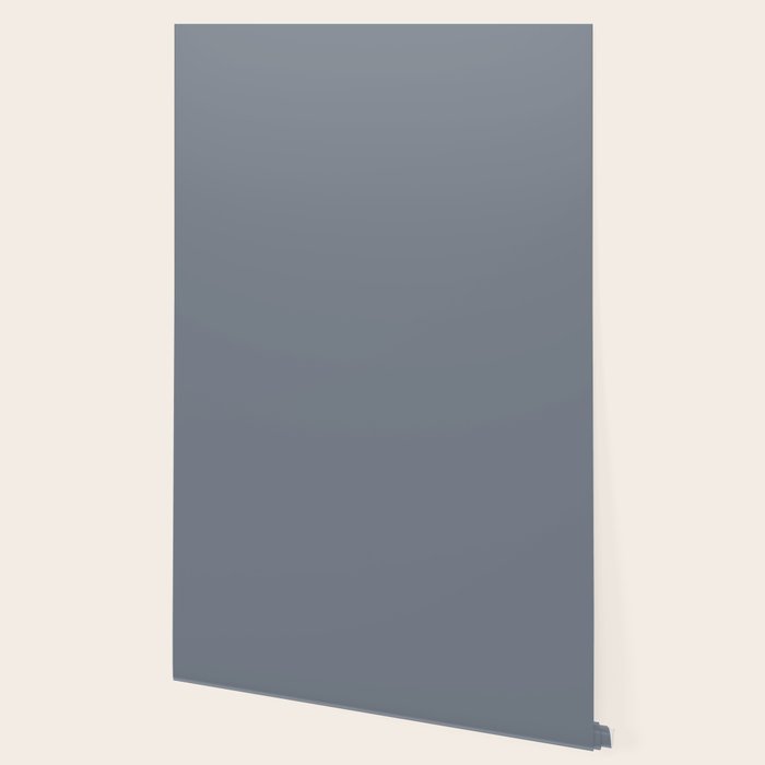 Cool Tone Grey II Solid Color Wallpaper Gallery Image 2