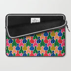 Colorful diverse people crowd art pattern Laptop Sleeve Gallery Image 2