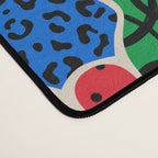 Colorful diverse people crowd art pattern Desk Mat Gallery Image 4