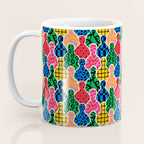 Colorful diverse people crowd art pattern Coffee Mug Gallery Image 3
