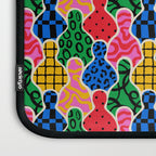 Colorful diverse people crowd art pattern Laptop Sleeve Gallery Image 3