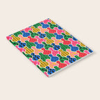 Colorful diverse people crowd art pattern Notebook Gallery Image 2