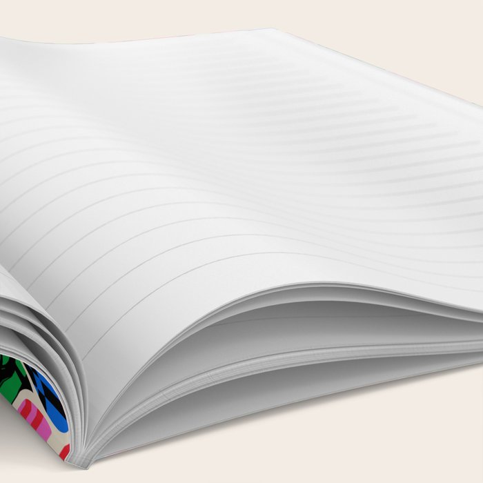 Colorful diverse people crowd art pattern Notebook Gallery Image 2