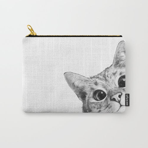 Sneaky Cat Carry All Pouch
