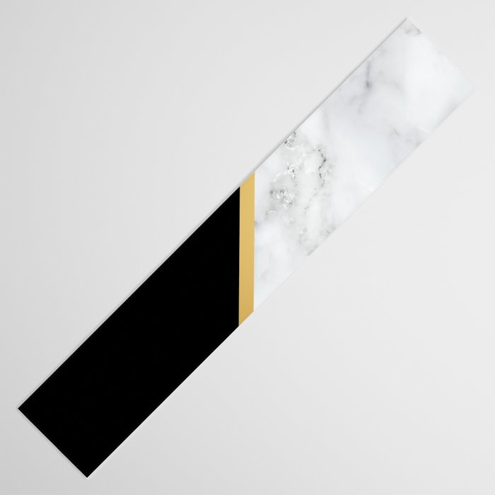 Marble, Stone, Color Block, Minimalist Art Table Runner Gallery Image 3