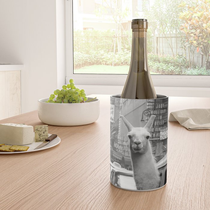 Llama Riding In Taxi Wine Chiller Gallery Image 4