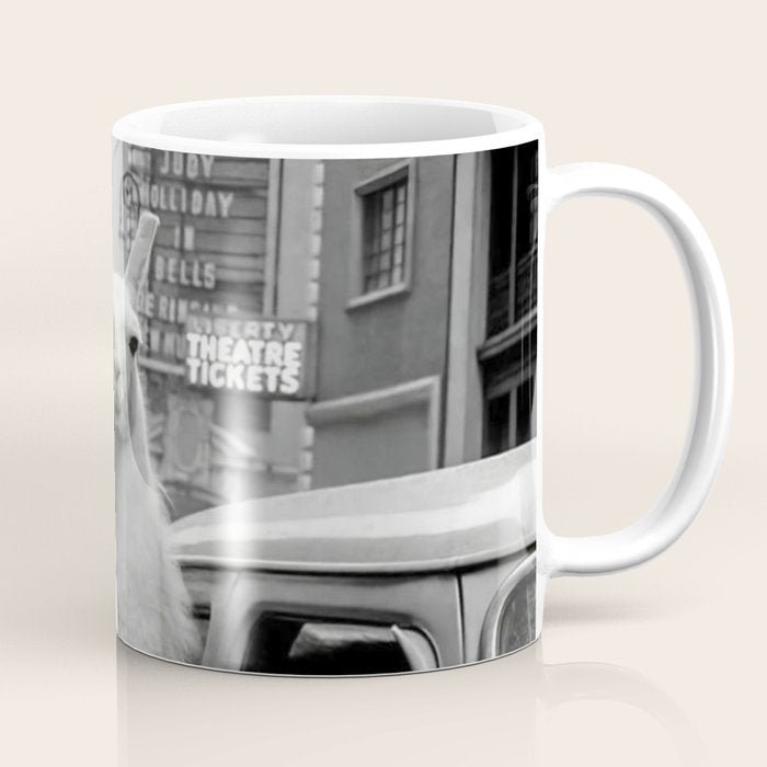 Llama Riding In Taxi Coffee Mug Gallery Image 1