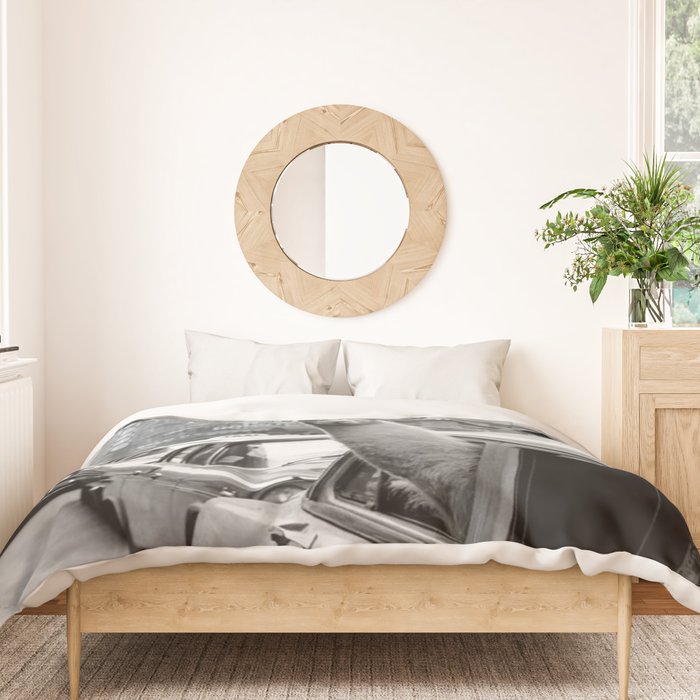 Llama Riding In Taxi Duvet Cover Gallery Image 3