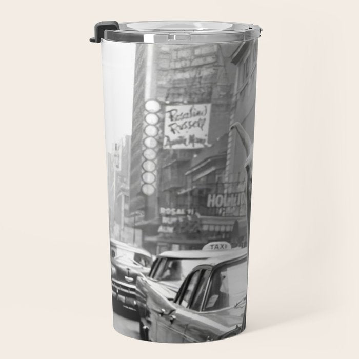 Llama Riding In Taxi Travel Mug Gallery Image 3