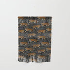 Tigers - black and charcoal  Wall Hanging Gallery Image 1
