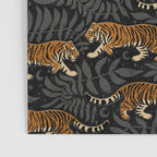 Tigers - black and charcoal  Poster Gallery Image 3
