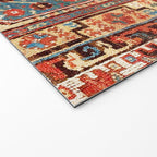 Megri Southwest  Anatolian Rug Print Welcome Mat Gallery Image 2