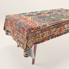 Megri Southwest  Anatolian Rug Print Tablecloth Gallery Image 1