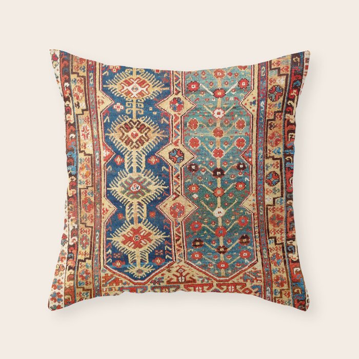 Megri Southwest  Anatolian Rug Print Throw Pillow Gallery Image 6