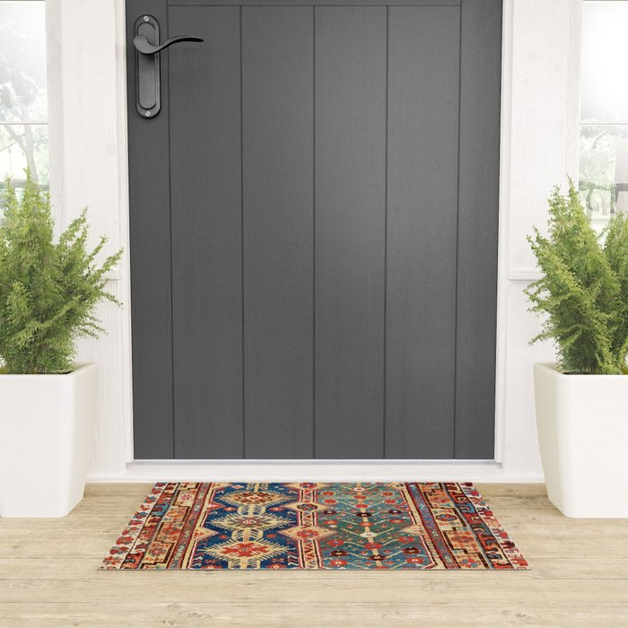 Megri Southwest  Anatolian Rug Print Welcome Mat Gallery Image 3