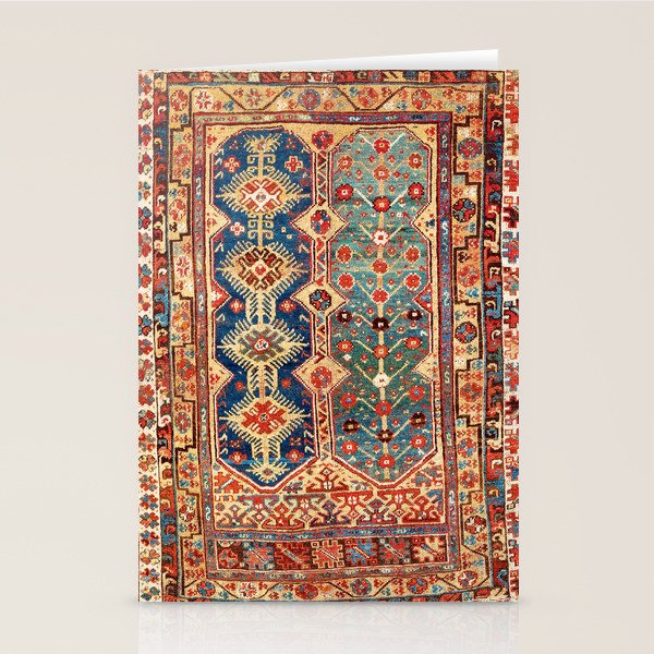 Megri Southwest  Anatolian Rug Print Stationery Card Gallery Image 2
