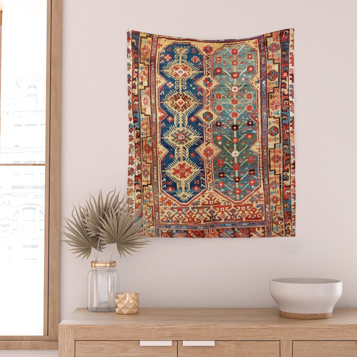 Megri Southwest  Anatolian Rug Print Wall Tapestry Gallery Image 2