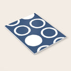 Mid Century Modern Circle and Dot Pattern 240 Navy Blue Notebook Gallery Image 3