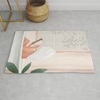 Reading Girl in Bathtub Rug Gallery Image 1